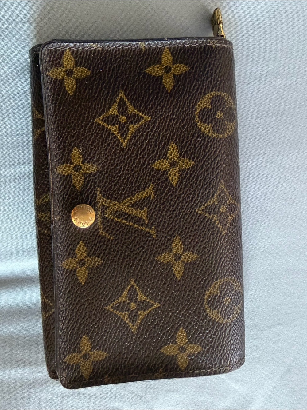 Louis Vuitton Monogram Canvas Wallet in Brown and Gold
